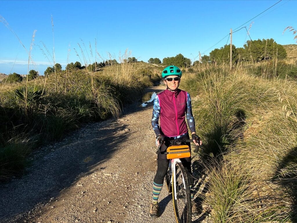 Gravel cycling route at Coll de Siller