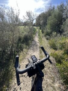 Adventurous cycling track outside of Montuiri