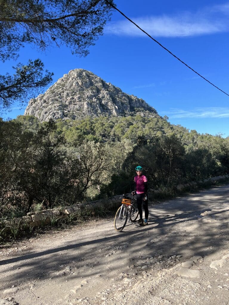 gravel cycling near Puig de ses bruixes